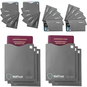 RFID Schutzhülle Walltrust NFC Schutzhüllen aus Papier für Karten