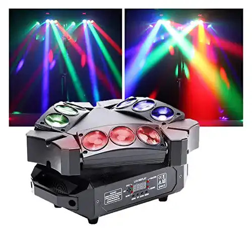 Moving Head U’King Mini 9 Head Bird Disco-Licht 60W RGB