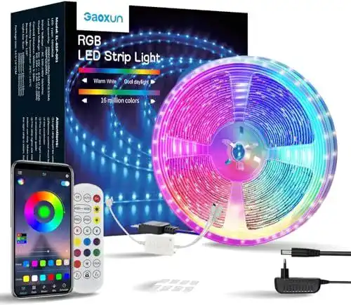 Gaoxun LED-Streifen 10m – Smart RGB LED Strip mit App-Steuerung