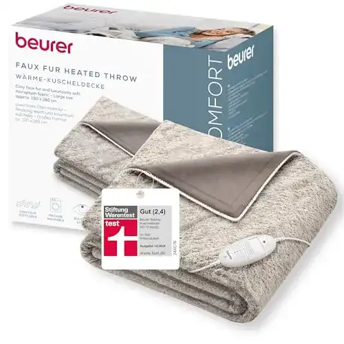 Heizdecke Beurer HD 75 Nordic mit Temperaturstufen und Sicherheitsfeatures