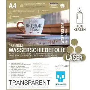 Transferfolie für Laserdrucker – Wasserschiebefolie SKULLPAPER