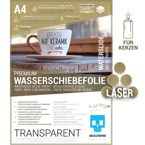 Transferfolie für Laserdrucker – Wasserschiebefolie SKULLPAPER