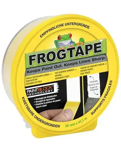 Malerkrepp Frog Tape für präzise Farbtrennungen und saubere Kanten