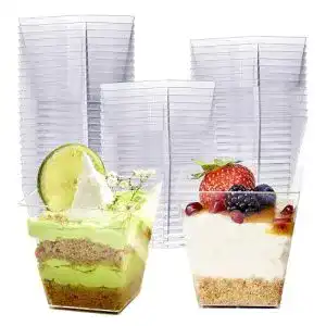 Dessertgläser Matana – 48 Hartplastik Dessertschalen für Partys