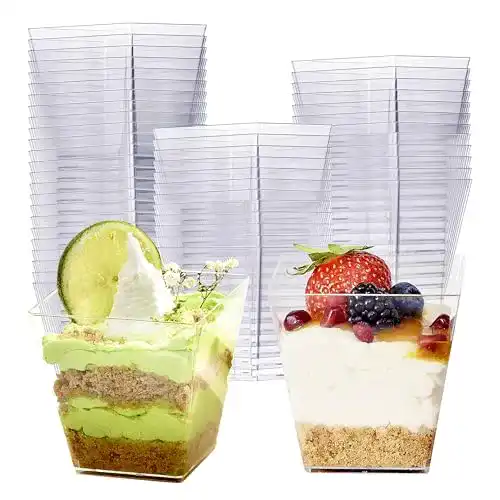 Dessertgläser Matana – 48 Hartplastik Dessertschalen für Partys