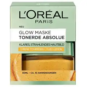 L’Oréal Paris Tonerde Absolue Glow Maske für strahlende Haut, 50 ml