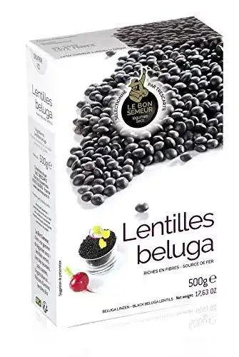 Beluga-Linsen von Le Bon Semeur, 500 g Packung