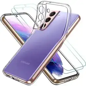 Ivoler Hülle für Samsung Galaxy S22 5G mit 2 Schutzfolien