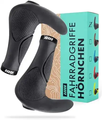 Ergonomischer Fahrradgriff Aaron Horn mit Gel-Dämpfung für verschiedene Fahrradtypen