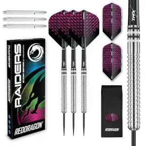 Red Dragon Darts Raider 1 – 23 Gramm Wolframpfeil-Set mit Stahlspitze
