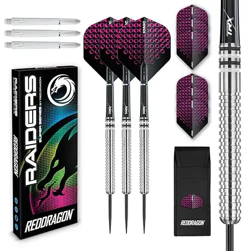 Red Dragon Darts Raider 1 – 23 Gramm Wolframpfeil-Set mit Stahlspitze