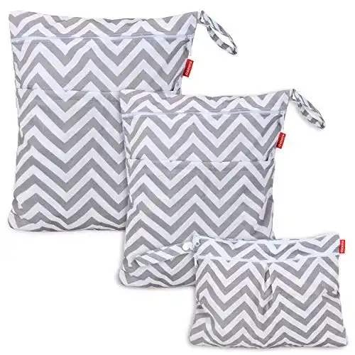 Wetbag Damero Stoffwindeln und Wickeltaschen Set, 3 Stück