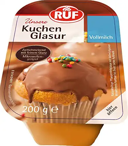 Kuchenglasur RUF Vollmilch-Schokolade im 12er Pack