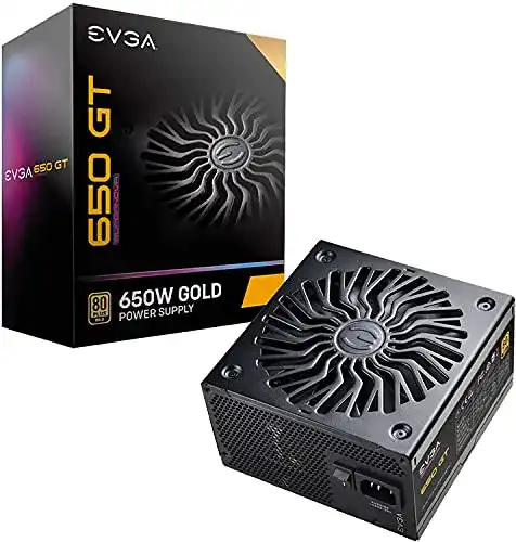 650W Netzteil EVGA PSU mit 80 PLUS Gold Zertifizierung und 7 Jahren Garantie