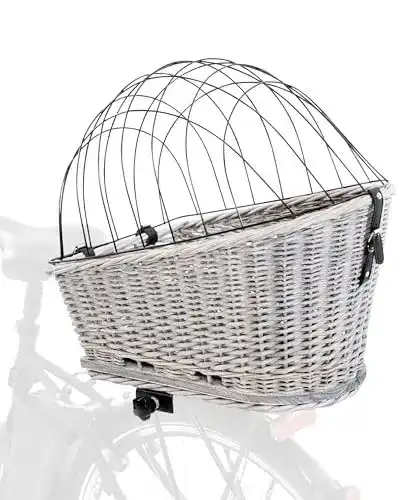 Hundefahrradkorb Trixie mit Gitter für Gepäckträger