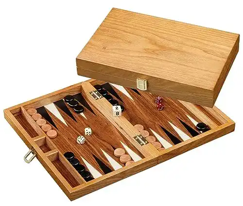 Backgammon Holz Philos 1165 Mathraki Klein Kompaktes Mini-Backgammon