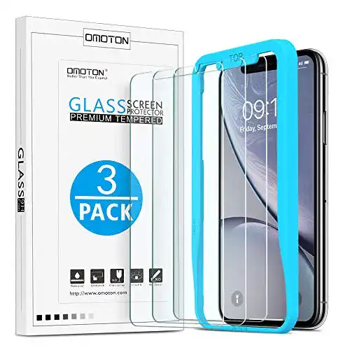 Schutzfolie für iPhone 11 und iPhone XR OMOTON 3 Stück