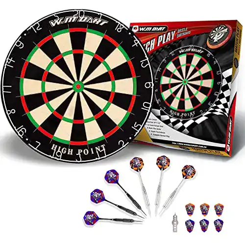 Steeldartscheibe von WIN.MAX aus Kork mit Darts