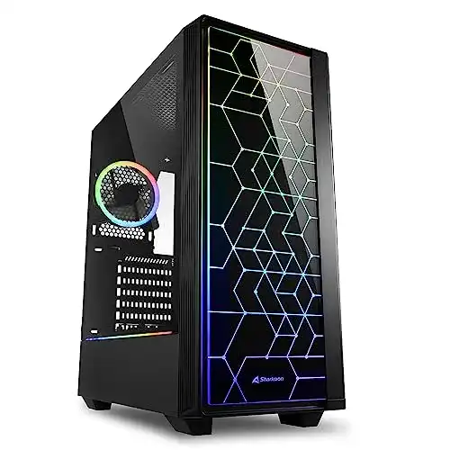 Sharkoon RGB LIT 100 PC Gehäuse mit RGB-Beleuchtung