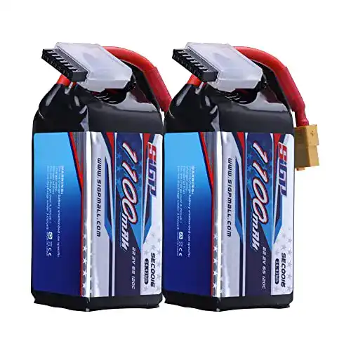SIGP 1100mAh 6S LiPo Batterie 22.2V 120C für RC Modelle