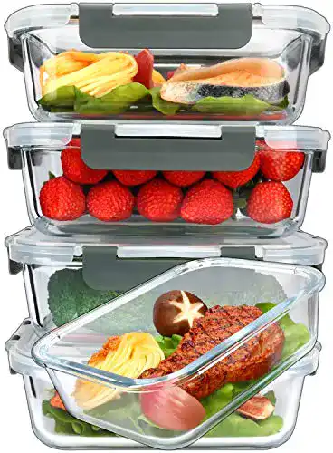 Glas-Frischhaltedosen Set von MCIRCO 5 Stück, je 1040 ml