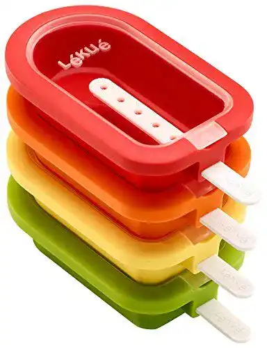 Lékué Mini Eisformen, stapelbar, 10,5 cm, 4 Stück