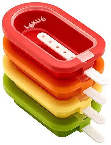 Lékué Mini Eisformen, stapelbar, 10,5 cm, 4 Stück