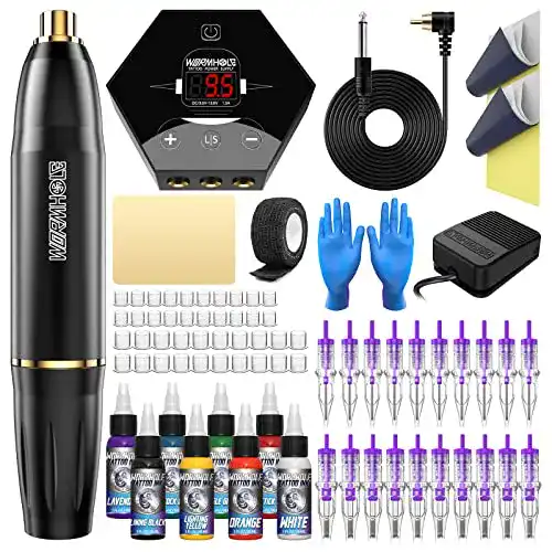Tattoo Maschinen Set von Wormhole – Rotary Maschine mit Zubehör