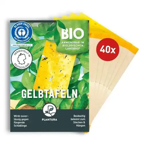 Gelbtafeln Plantura gegen Trauermücken und fliegende Schädlinge