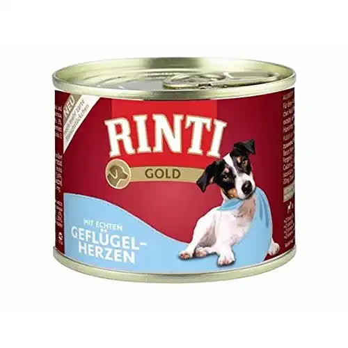 Rinti Gold Hundefutter Geflügelherzen 12 x 185g