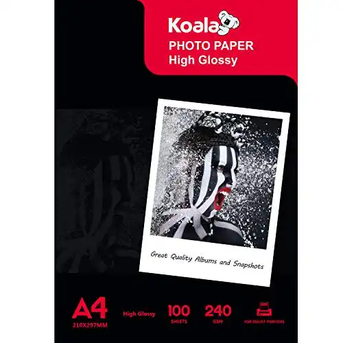 Fotopapier A4 Koala Inkjet hochglänzend für Tintenstrahldrucker