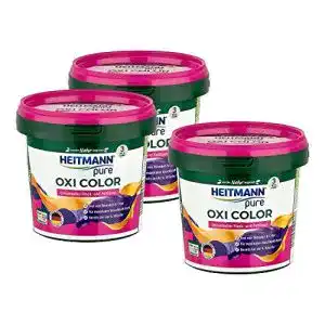 Fleckensalz Heitmann Pure Oxi Color für Buntwäsche, 500g, 3er Pack