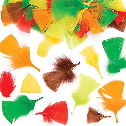 Bastelfedern in herbstlichen Farben von Baker Ross