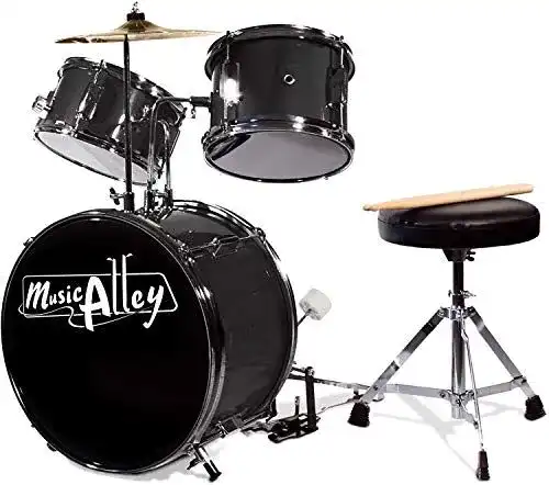 Schlagzeug Music Alley Junior Drum Kit für Kinder mit Kick Drum Pedal