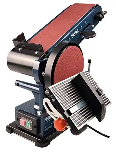 Ferm Bandschleifmaschine BGM1022 350W mit Tellerschleifer 150mm