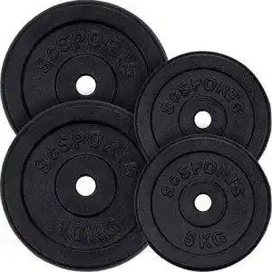 Hantelscheiben Set 30 kg von ScSPORTS, 2 x 5 kg und 2 x 10 kg