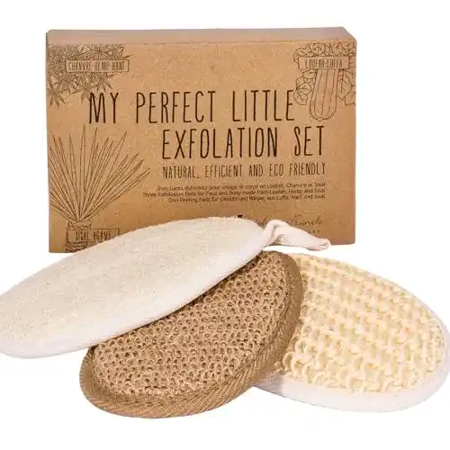 Peelinghandschuh Set für Reinigung und Hautpflege