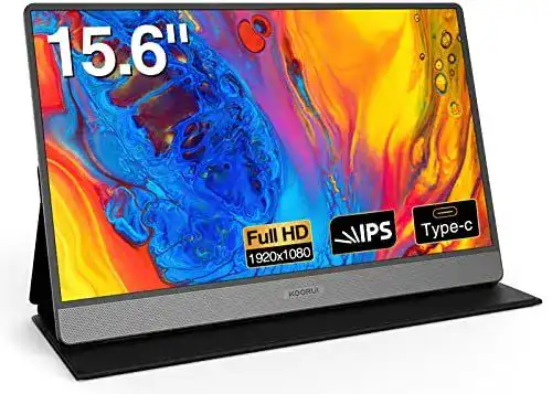 Tragbarer Monitor KOORUI 15,6 Zoll 1080P FHD IPS