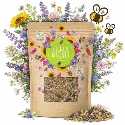 Bienenweide HappySeed 100g Blumenwiese Samen für Bienen und Schmetterlinge