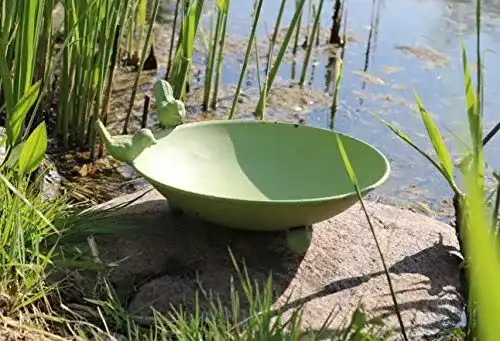 Vogeltränke von AmaCasa – Metall Vogelbad für Garten und Terrasse