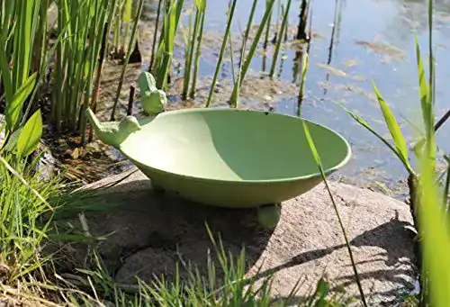 Vogeltränke von AmaCasa – Metall Vogelbad für Garten und Terrasse