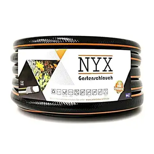 Gartenschlauch 3/4 Zoll NYX – 4-lagig schwarz/orange