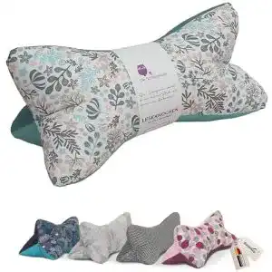 Leseknochen Schleyereule Nackenkissen Blumen waschbar und bequem