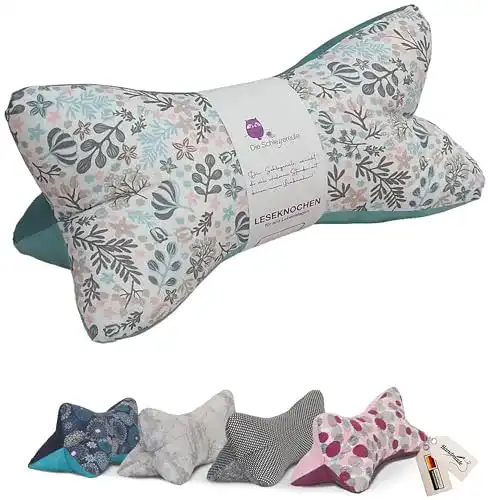 Leseknochen Schleyereule Nackenkissen Blumen waschbar und bequem