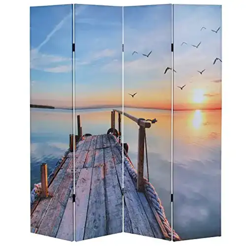 Paravent Foto-Paravent T234, MVG-Zertifizierte Trennwand 180x160cm