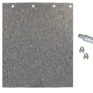 Pfeilfangnetz für Bogenschießen – 4 m x 2 m x 2 m aus legiertem Stahl