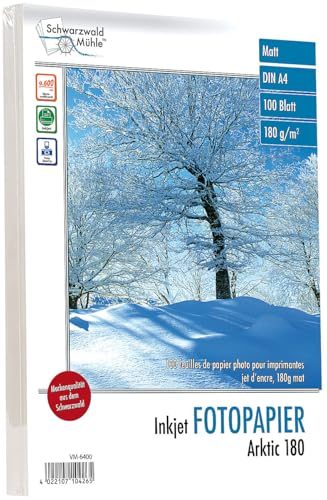 Fotopapier matt von Schwarzwald Mühle – 100 Blatt A4 Druckerpapier