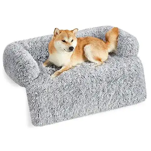 Feandrea FluffyHug Hundebett aus Plüsch für Hunde und Katzen, Größe XL
