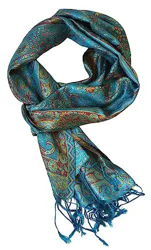 Seidenschal Ufash Pashmina 100% aus Indien für Damen und Herren