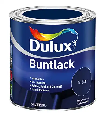Acryllack Dulux 5194601 Buntlack seidenmatt in Tiefblau